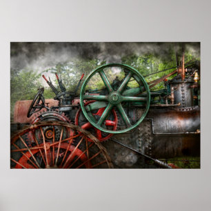 Poster Steampunk - Machine - Transport du futur