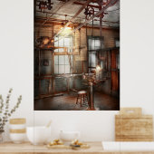 Poster Steampunk - Machiniste - La station de meulage (Cuisine)