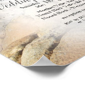 Poster Steampunk Mariage en bord de mer Faire-part (Coin)