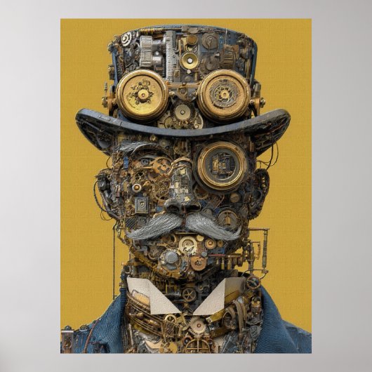 Poster Steampunk Mechanical Gentleman (Devant)