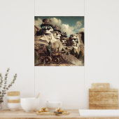 Poster Steampunk Monument américain Mont Rushmore SD (Cuisine)