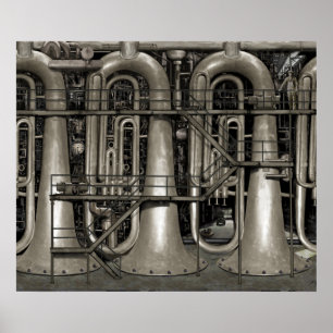 Poster Steampunk Music Factory