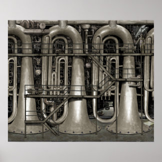 Poster Steampunk Music Factory