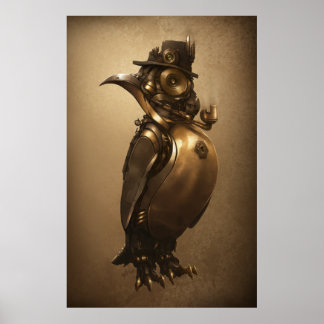 Poster Steampunk Penguin | Print