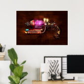 Poster Steampunk - Pistolet - Le neuraliseur (Bureau à domicile)
