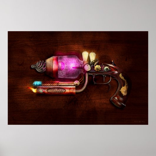 Poster Steampunk - Pistolet - Le neuraliseur (Devant)