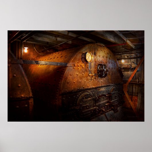 Poster Steampunk - Plomberie - La maison d'un chauffeur (Devant)