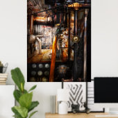 Poster Steampunk - plomberie - tuyaux (Bureau à domicile)