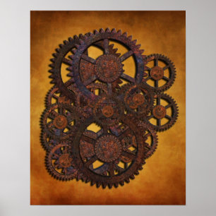 Poster Steampunk Rusty