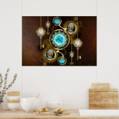 Poster Steampunk Rusty Background (Cuisine)