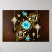 Poster Steampunk Rusty Background (Devant)