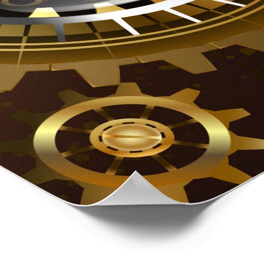 Poster Steampunk Rusty Background (Coin)