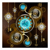 Poster Steampunk Rusty Background (Devant)