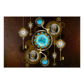 Poster Steampunk Rusty Background (Devant)