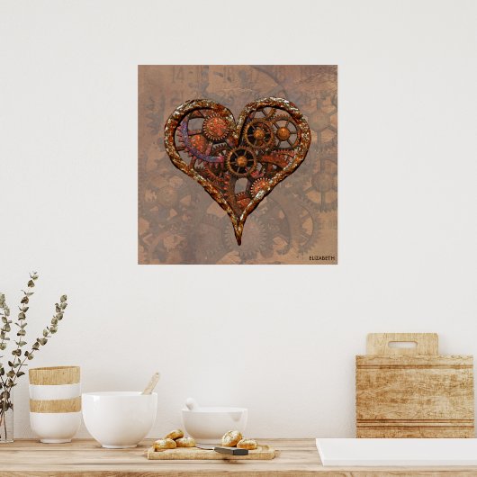 Poster Steampunk Rusty Vintage (Cuisine)