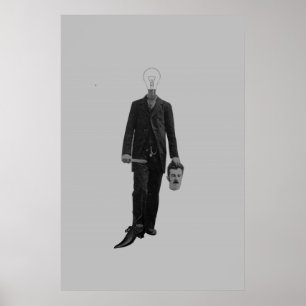 Poster Steampunk Science Fiction Robot Cyborg Meurtre