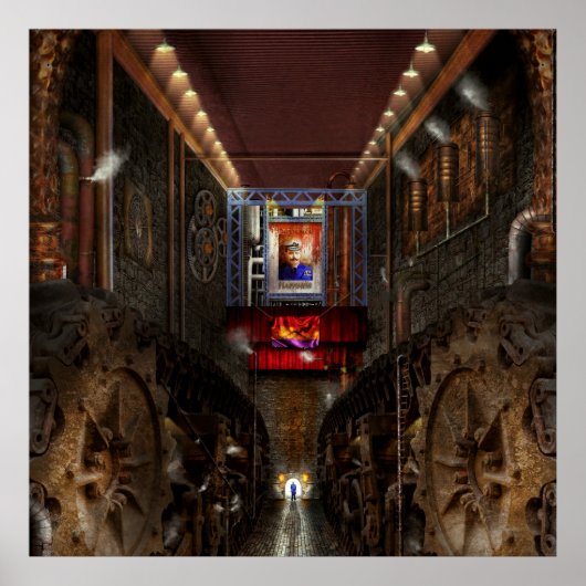 Poster Steampunk - Société dystopique (Devant)