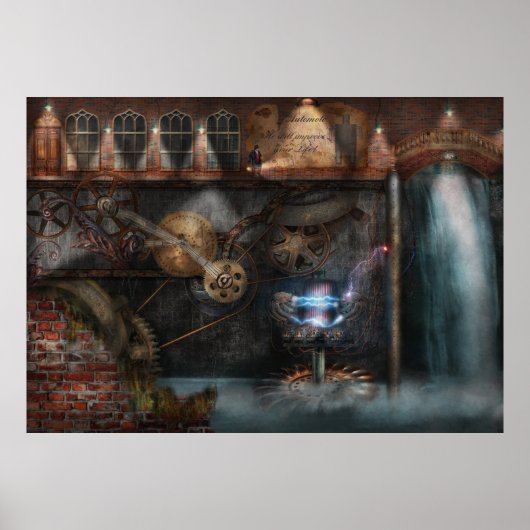 Poster Steampunk - Société industrielle (Devant)