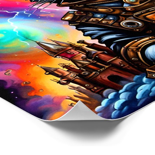 Poster Steampunk Space Chat I (Coin)