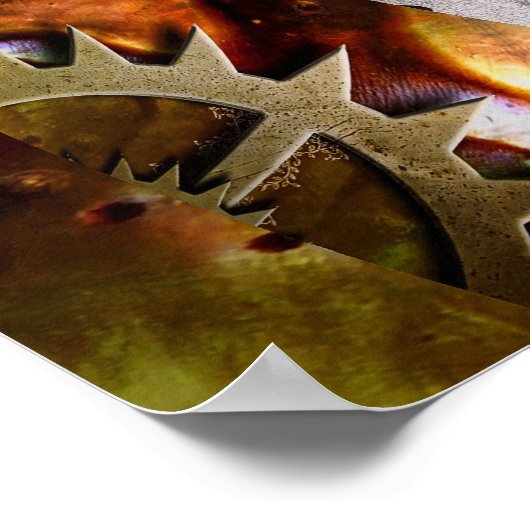 Poster Steampunk - Spiral - Time Iris (Coin)