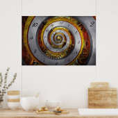 Poster Steampunk - Spirale - Temps infini (Cuisine)