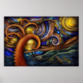 Poster Steampunk - Starry night (Devant)