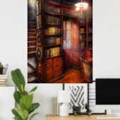 Poster Steampunk - The semi-private study (Bureau à domicile)