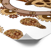 Poster Steampunk Thème Top Hat Skull Thunder_Cove (Coin)