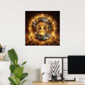 Poster Steampunk, Time Machine, Time/Space/Continuum 003X (Bureau à domicile)