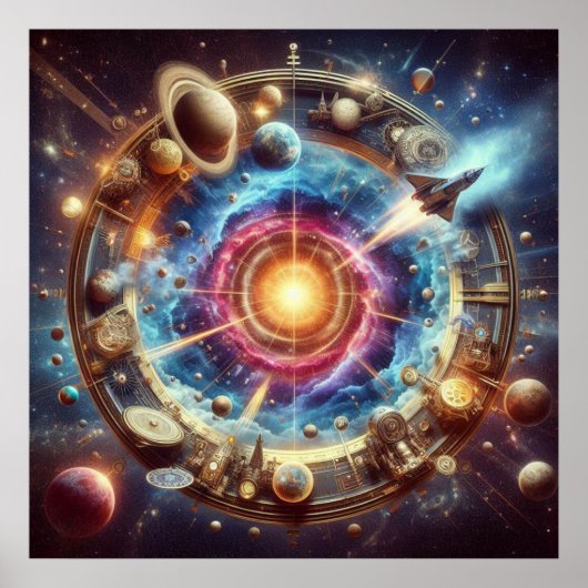 Poster Steampunk/Time Machine, Time/Space/Continuum 6000X (Devant)
