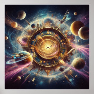 Poster Steampunk/Time Machine, Time/Space/Continuum 6002X