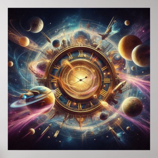 Poster Steampunk/Time Machine, Time/Space/Continuum 6002X (Devant)