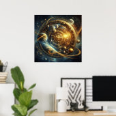 Poster Steampunk/Time Machine, Time/Space/Continuum 6003X (Bureau à domicile)