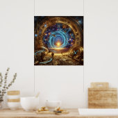 Poster Steampunk/Time Machine, Time/Space/Continuum 6004X (Cuisine)
