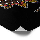 Poster Steampunk Victorian Carnivore Plante Vénus Fly (Coin)