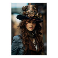 Steampunk Victorian Cosplay Top Hat Gears