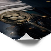 Poster Steampunk Victorian Cosplay Top Hat Gears (Coin)