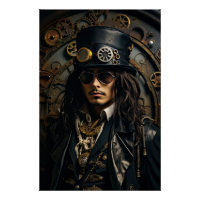 Steampunk Victorian Cosplay Top Hat Gears