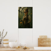 Poster Steampunk Victorian Gardener Art (Cuisine)