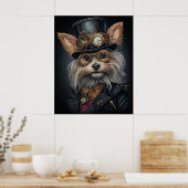 POSTER STEAMPUNK YORKSHIRE TERRIER (Cuisine)