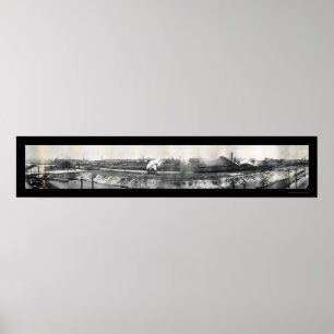 Poster Steel Mills Gary IN Photo 1912