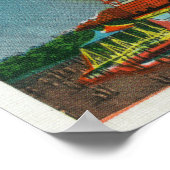 Poster Steeplechase Park Parachute Vue de la nuit (Coin)