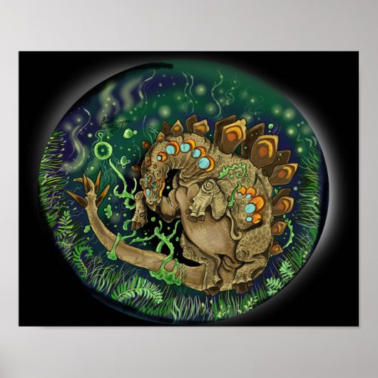 Poster Stegosaure (Devant)