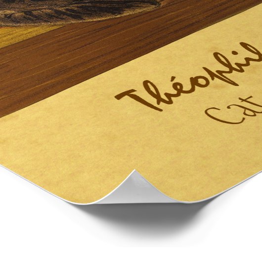 Poster Steinlen Cat on a balustrade CC0975 Grumpy cats (Coin)