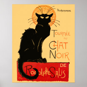 Poster Steinlen Chat noir classique