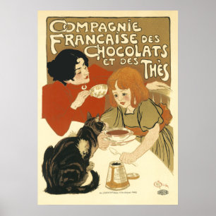 Poster Steinlen - Compagnie Francaise des Chocolats