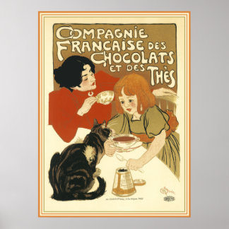 Poster Steinlen - Compagnie Francaise des Chocolats