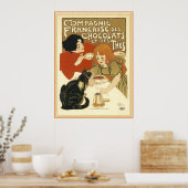 Poster Steinlen - Compagnie Francaise des Chocolats (Cuisine)