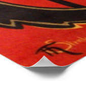 Poster Steinlen : Conversation Noir (Coin)