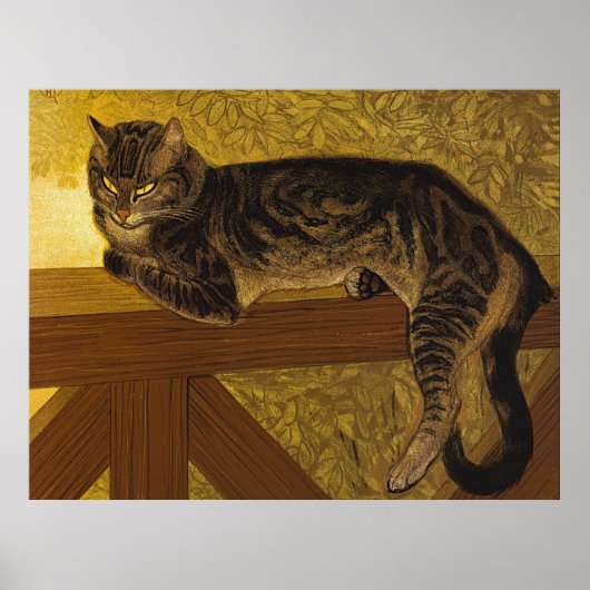 Poster Steinlen Tabby Cat (Devant)